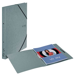 VON LEITZ Ringbuch 2-Ringe grau 2,5 cm DIN A4, 1 St.