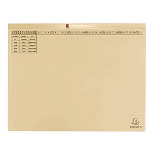 25 Exacompta Hängehefter Exaflex Karton chamois 25 Exacompta Hängehefter Exaflex Karton chamois