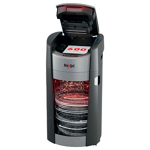 Rexel ShredMax AutoFeed+ 600X Aktenvernichter mit Partikelschnitt P-4, 4 x 10 mm, bis 600 Blatt
