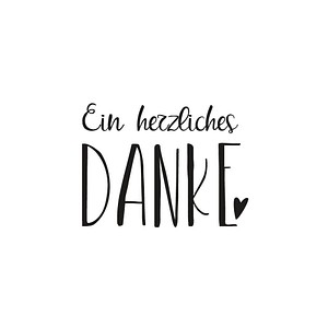 Rayher Motivstempel Ein herzliches Danke 4,0 x 5,0 cm, 1 St.