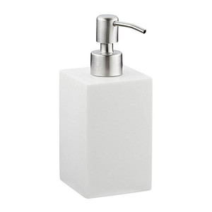 relaxdays Seifenspender 10031062_49 weiß Polyresin 300,0 ml, 1 St.