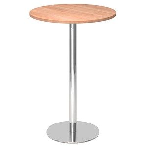 HAMMERBACHER Stehtisch rund Spanplatte nussbaum 80,0 x 80,0 x 111,6 cm, 1 St.