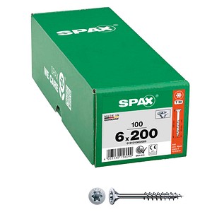 SPAX® Universalschrauben T30 Senkkopf WIROX 0191010602005 6 mm x 200 mm, 100 St.