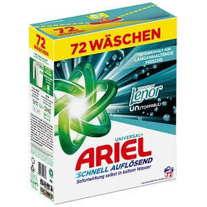 ARIEL UNIVERSAL+ Lenor Waschmittel Pulver, 3,6 kg