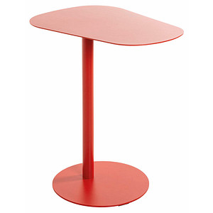 HAKU Möbel Beistelltisch oval Metall rot 53,0 x 38,0 x 60,0 cm, 1 St.