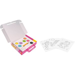 JOVI Bastelset Play & Fun Sand Painting Kit Unicorns mehrfarbig