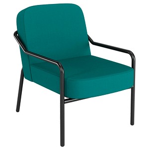 medso powered by PAPERFLOW Sessel MEDSO M Rund blau schwarz Kunststoff 58,0 x 74,3 x 73,6 cm, 1 St.