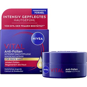 NIVEA VITAL Anti-Falten INTENSIV Nachtpflege Gesichtscreme 50,0 ml