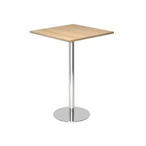 HAMMERBACHER Stehtisch quadratisch Spanplatte eiche 80,0 x 80,0 x 111,6 cm, 1 St.