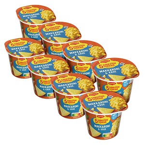 Maggi® 5 Minuten Terrine Makkaroni & Käse Fertiggericht 8x 63,0 g, 8 St.