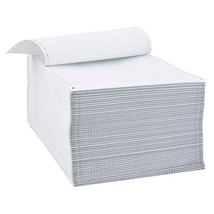 dundee Endlospapier A4 hoch 4-fach, 52 g/qm weiß 500 Blatt