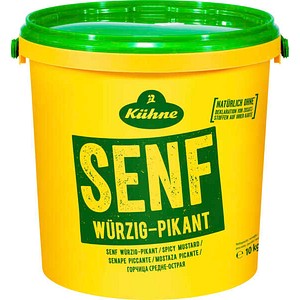 Kühne würzig pikant Senf 10,0 kg, 1 St.