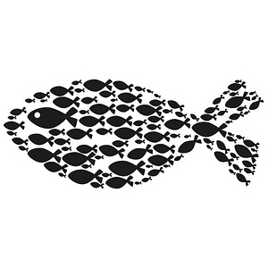 Rayher Motivstempel Fisch 4,0 x 9,0 cm, 1 St.