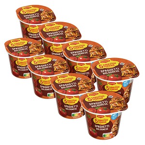 Maggi® 5 Minuten Terrine Spaghetti Bolognese Fertiggericht 8x 60,0 g, 8 St.