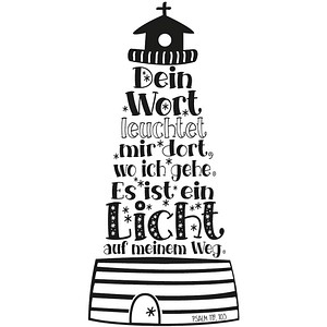 Rayher Leuchtturm Motivstempel Leuchtturm 10,0 x 5,0 cm, 1 St.