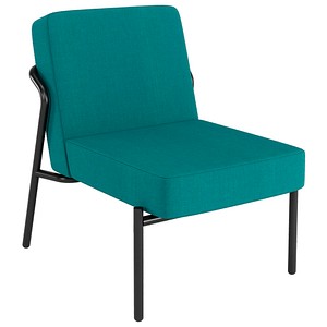 medso powered by PAPERFLOW Sessel MEDSO S blau schwarz Stoff 58,0 x 74,3 x 38,0 cm, 1 St.