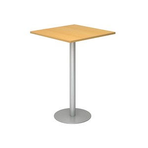 HAMMERBACHER Stehtisch quadratisch Spanplatte buche 80,0 x 80,0 x 111,6 cm, 1 St.