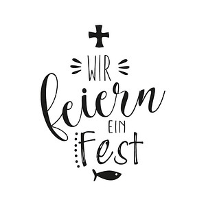 Rayher Motivstempel WIR feiern EIN Fest 6,0 x 7,0 cm, 1 St.