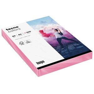tecno Kopierpapier colors rosa DIN A4 80 g/qm 100 Blatt
