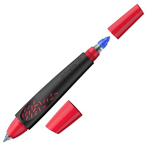 Schneider Breeze Tintenroller schwarz-rot 0,6 mm, Schreibfarbe: blau, 1 St.