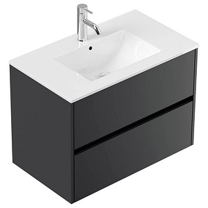 POSSEIK Waschbecken mit Unterschrank LIMES 80 grafit 80,0 x 46,5 x 58,5 cm