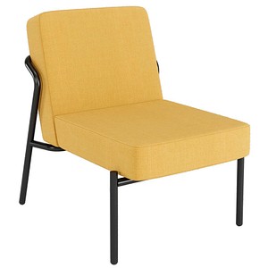 medso powered by PAPERFLOW Sessel MEDSO S gelb schwarz Stoff 58,0 x 74,3 x 38,0 cm, 1 St.