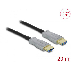 DeLOCK High Speed HDMI Kabel AOC, 4K 60Hz 20,0 m schwarz, 1 St.