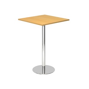 HAMMERBACHER Stehtisch quadratisch Spanplatte buche 80,0 x 80,0 x 111,6 cm, 1 St.