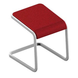 Quadrifoglio Büro-Sitzhocker C-STOOL OCSTOB01/2YUP rot, 1 St.