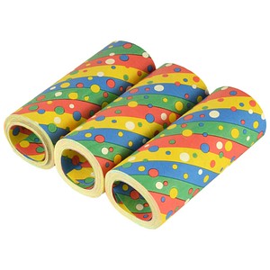 PAPSTAR Luftschlangen Confetti bunt 3 St.