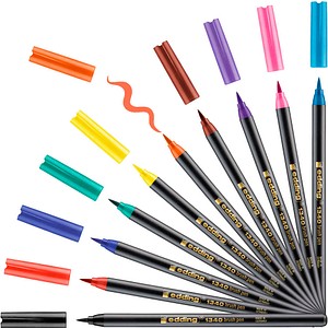 edding 1340 Brush-Pens farbsortiert, 10 St.