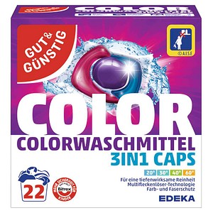 GUT&GÜNSTIG COLOR Waschmittel Caps, 22 St.