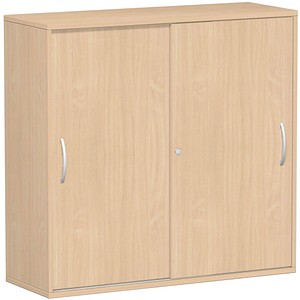 geramöbel Schiebetürenschrank Flex, S-312353-BB buche 2 Fachböden 120,0 x 42,5 x 118,2 cm