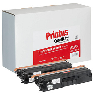 Printus  schwarz Toner kompatibel zu brother TN-421BK, 2er-Set