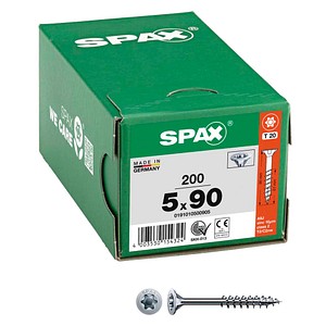 SPAX® Universalschrauben T20 Senkkopf WIROX 0191010500905 5 mm x 90 mm, 200 St.