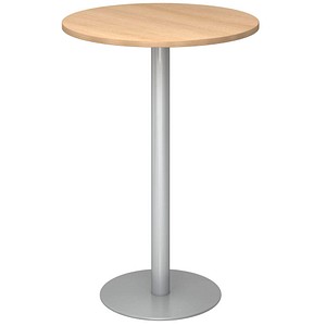 HAMMERBACHER Stehtisch rund Spanplatte eiche 80,0 x 80,0 x 111,6 cm, 1 St.