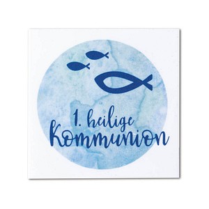 Rayher Wachsmotiv blau Heilige Kommunion Ø 6,7 cm, 1 St.