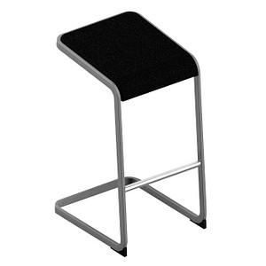 Quadrifoglio Barhocker C-STOOL OCSTOA01/2M6O schwarz, 1 St.