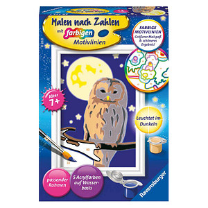 Ravensburger Malen-nach-Zahlen Nachteule mehrfarbig