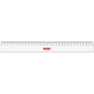 BRUNNEN Lineal 30,0 cm, glasklar