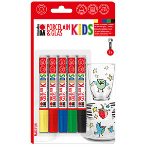 Marabu KiDS MAXI FUN Porzellanstifte farbsortiert 1,0 - 3,0 mm, 5 St.