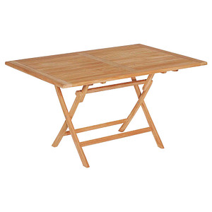 Sunny Smart® Gartentisch Perth teakfarben rechteckig 140,0 x 95,0 x 75,0 cm