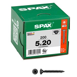 SPAX® Universalschrauben T20 Senkkopf BLAX 1191040500203 5 mm x 20 mm, 200 St.
