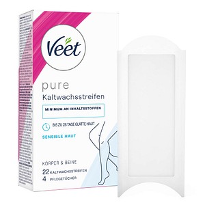 Veet pure Kaltwachsstreifen 22 Streifen