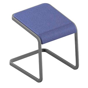 Quadrifoglio Büro-Sitzhocker C-STOOL OCSTOB01/3MAX hellblau, 1 St.