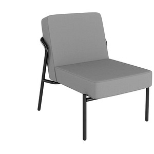 medso powered by PAPERFLOW Sessel MEDSO S grau schwarz Kunststoff 58,0 x 74,3 x 38,0 cm, 1 St.
