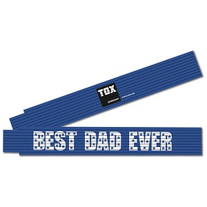 TOX Meterstab BEST DAD EVER, 09969004/T, Holz 200 cm