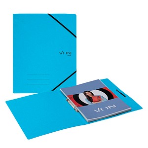 VON LEITZ Ringbuch 2-Ringe hellblau 2,5 cm DIN A4, 1 St.