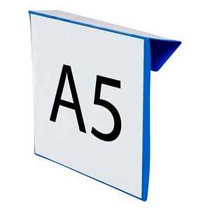 EICHNER Sichttaschen DIN A5 quer blau glatt, 50 St.