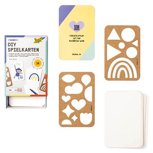 folia Bastelset DIY Spielkarten blanko